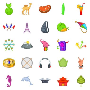 Spot Icons set, karikatür tarzı