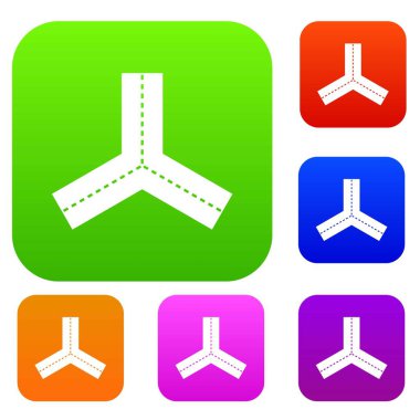 Üç yollarda renk koleksiyonu ayarla