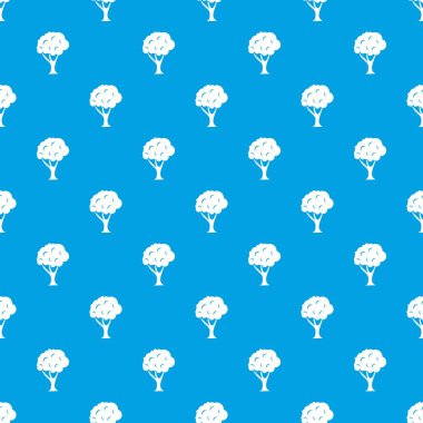 Ağaç desen kesintisiz mavi