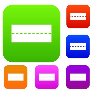 Düz yolda renk koleksiyonu ayarla