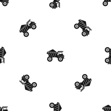 Damperli kamyon kum desen sorunsuz siyah