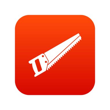 Testere simgesi dijital kırmızı