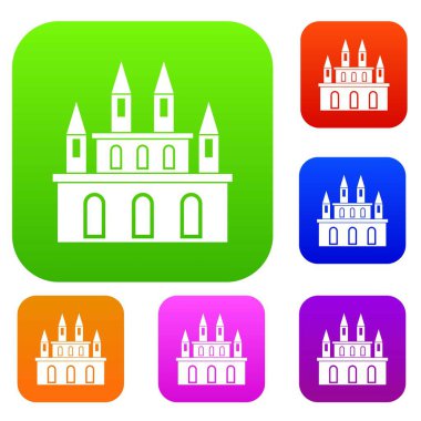 Ortaçağ Kalesi renk koleksiyonu ayarla