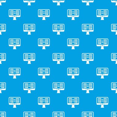 Tercüman app bilgisayar desen kesintisiz mavi ekran