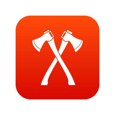 İki çapraz eksen simgesini dijital kırmızı