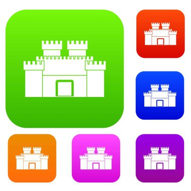 Antik kale renk koleksiyonu ayarla