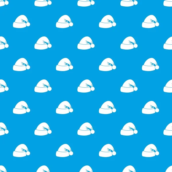 Santa şapka desen kesintisiz mavi