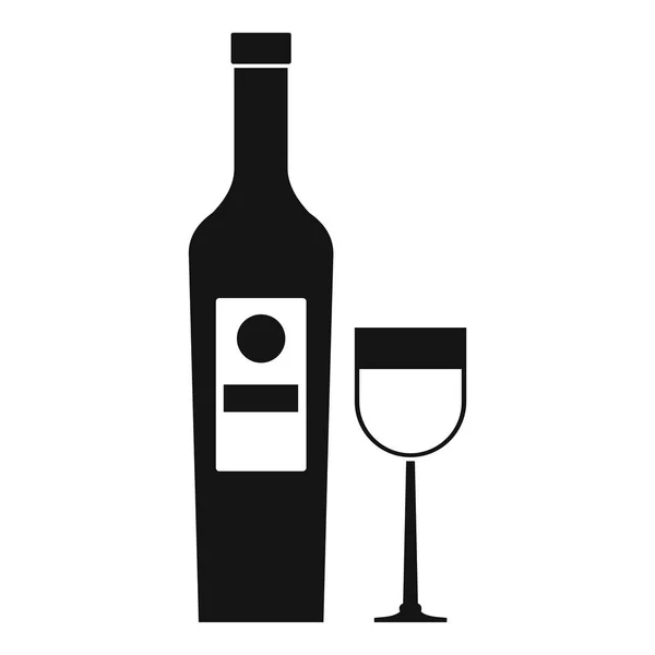 Icono del vino, estilo simple — Archivo Imágenes Vectoriales