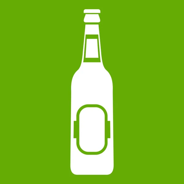 Butelka piwa ikonę zielonej — Wektor stockowy