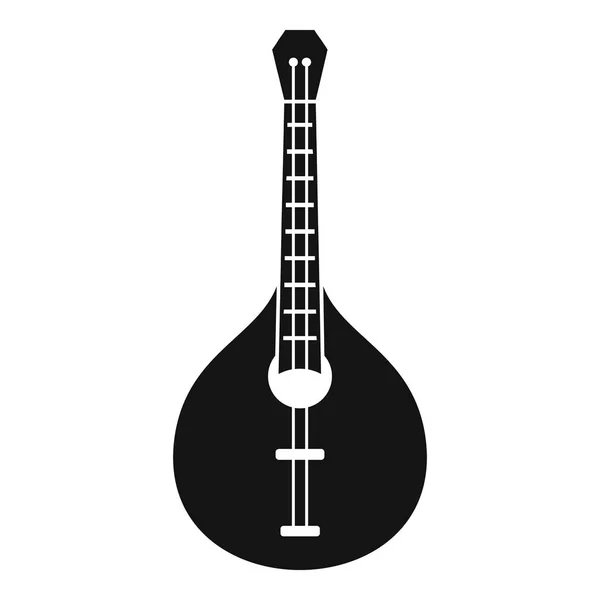 Icona della chitarra, stile semplice — Vettoriale Stock