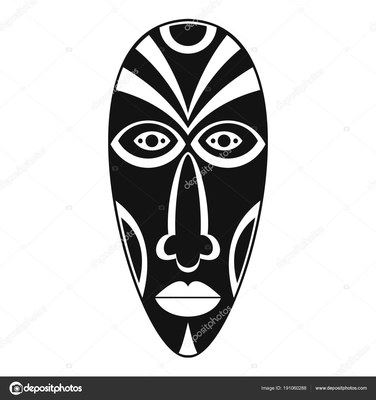 Maschera africana Immagini Vettoriali Stock | Depositphotos