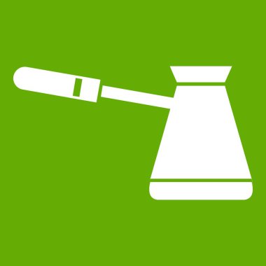 Kahve cezve simgesi yeşil