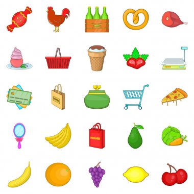 Dergi Icons set, karikatür tarzı