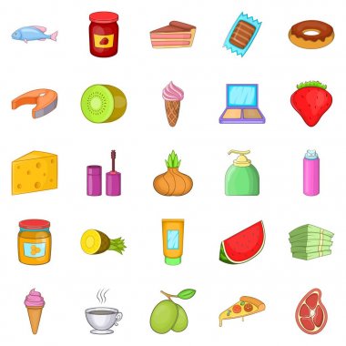 Depo Icons set, karikatür tarzı