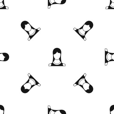 Kadın desen sorunsuz siyah