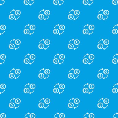 Euro dolar euro döviz desen kesintisiz mavi
