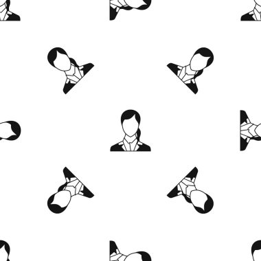 Kadın desen sorunsuz siyah