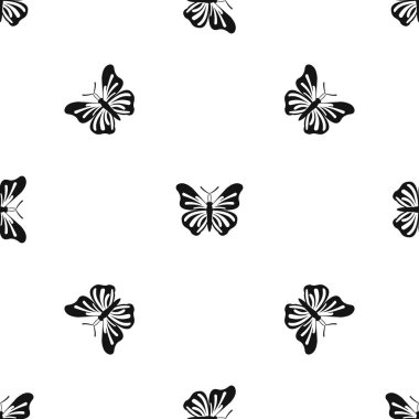 Kelebek deseni sorunsuz siyah