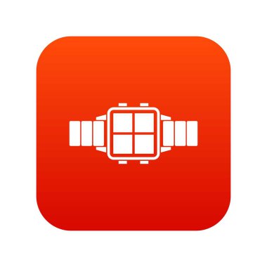 Modern akıllı Saat simgesi dijital kırmızı