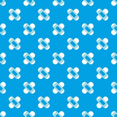 Tıbbi yama desen kesintisiz mavi