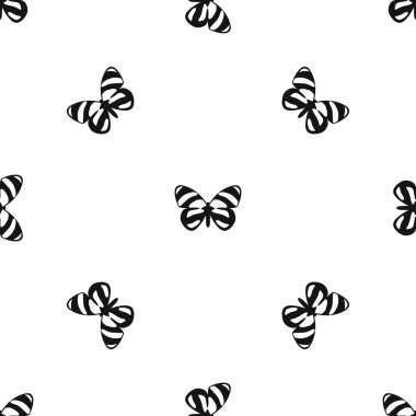 Kelebek deseni sorunsuz siyah