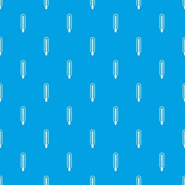 Tıbbi termometre desen kesintisiz mavi