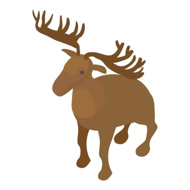 Geyik simgesi, izometrik stili