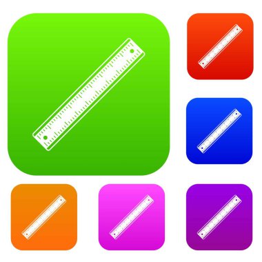 Cetvel renk koleksiyonu ayarla