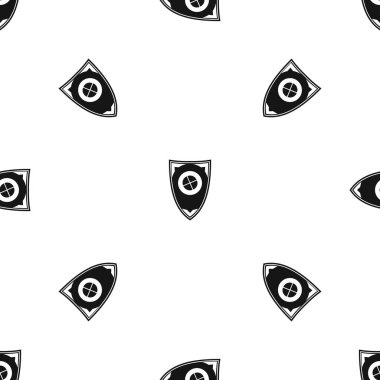 Kalkan desen sorunsuz siyah