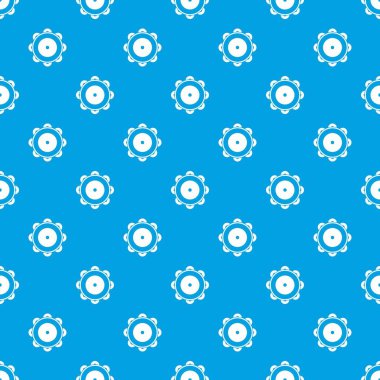 Tef desen kesintisiz mavi