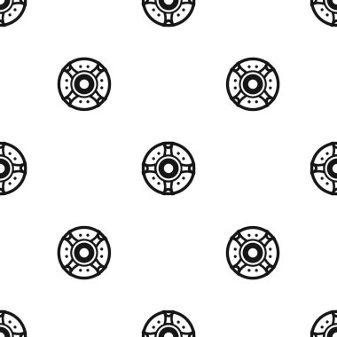 Kalkan desen sorunsuz siyah