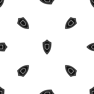 Kalkan desen sorunsuz siyah