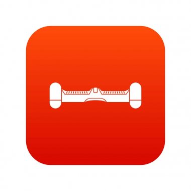 Çift tekerlek kendini elektrik kaykay simgesini sayısal Dengeleme kırmızı