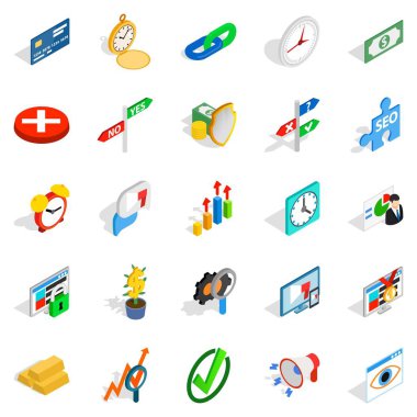 Takas Icons set, izometrik stili