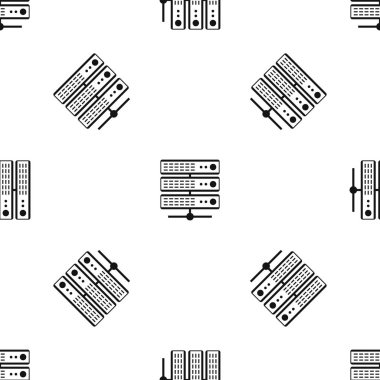 Sunucuları desen sorunsuz siyah