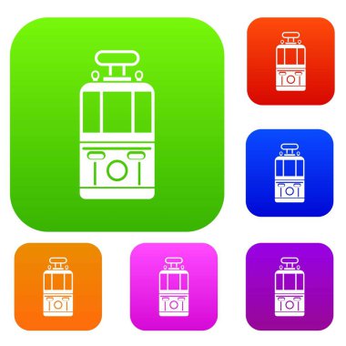 Tramvay Önden Görünüm ayarlama renk koleksiyonu