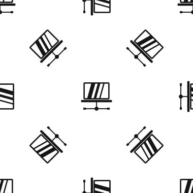 Dizüstü bilgisayar desen sorunsuz siyah