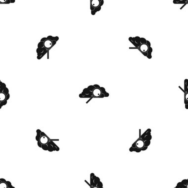 Büyüteç camı desen sorunsuz Siyah bulut