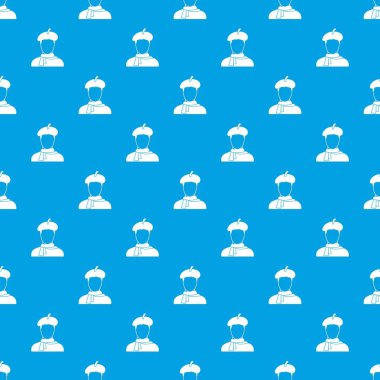 Sanatçı desen kesintisiz mavi