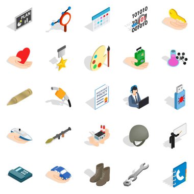 Şehir sistem simgeler kümesi, izometrik tarzı