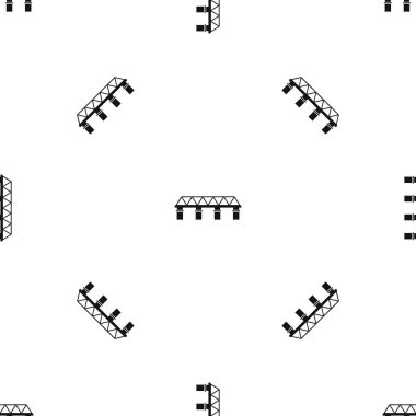 Köprü desen sorunsuz siyah