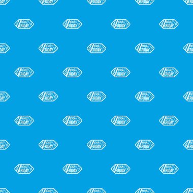 Siyah Cuma satış etiketi desen kesintisiz mavi