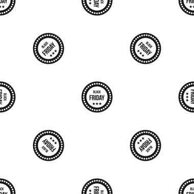 Siyah Cuma etiket desen sorunsuz siyah