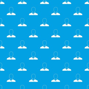 Budist keşiş desen kesintisiz mavi