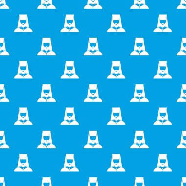 Ortodoks rahip desen kesintisiz mavi