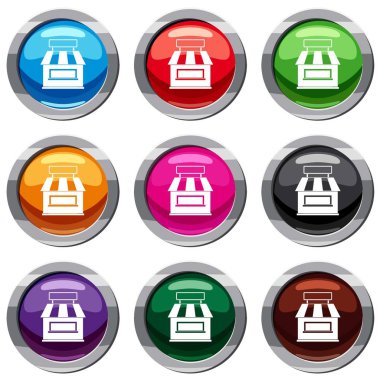 Dükkanı bina cephe 9 koleksiyonu ayarla