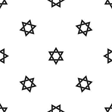 Davut'un yıldızı desen sorunsuz siyah