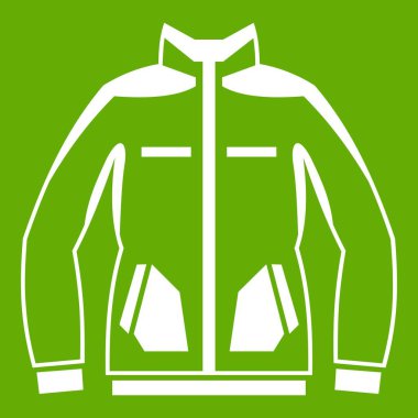 Erkek ceket simgesi yeşil kış