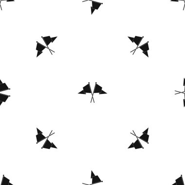 İki bayrak deseni sorunsuz siyah