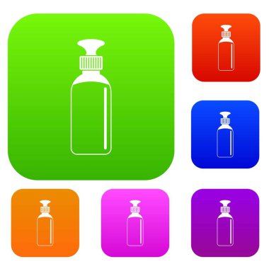 Kapalı şişe set renk koleksiyonu